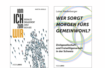 Buchcovers zweier neuer Publikationen zur Freiwilligenarbeit