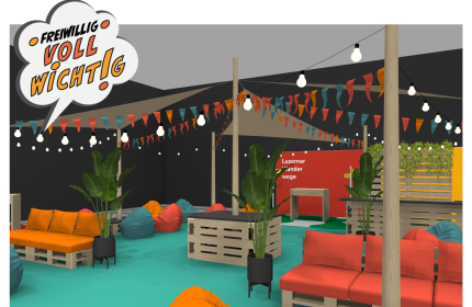 Visualisierung Luga Sonderschau Freiwilligenarbeit